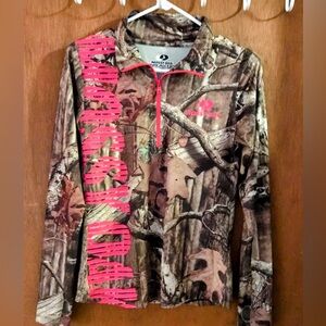 Mossy Oak Camo Long Sleeve Shirt Size Medium